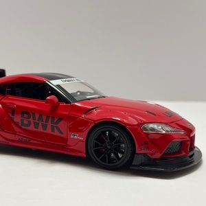 1:22 2022 Toyota Supra GR Liberty Walk With LED Headlight and TAIL LIGHT Diecast